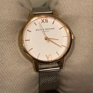 Olivia Burton Midi Dial Silver/Rose Gold Watch